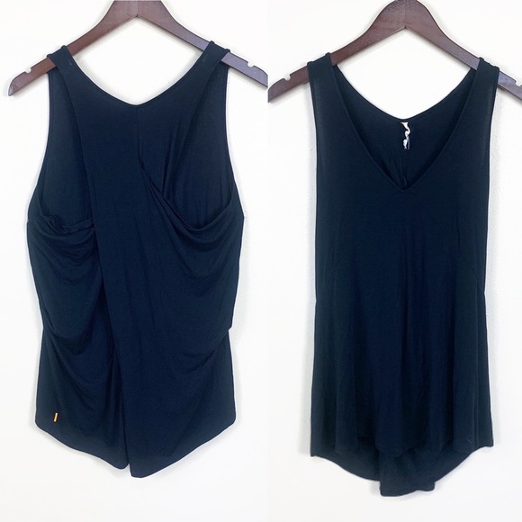 Lucy Tops - Lucy Black Cross Back Tank Top | M